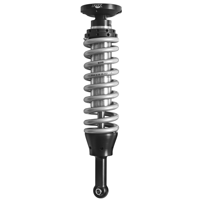Fox 2005 Tacoma 2.5 Factory Series 4.61in. IFP Coilover Shock Set – Black/Zinc