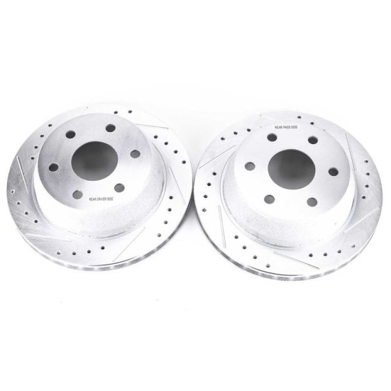 Power Stop 02-06 Cadillac Escalade Rear Evolution Drilled & Slotted Rotors – Pair