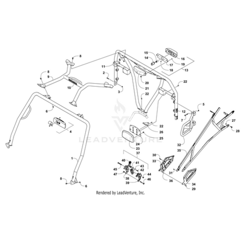 Rops – Rear (Inc. 12) by Arctic Cat