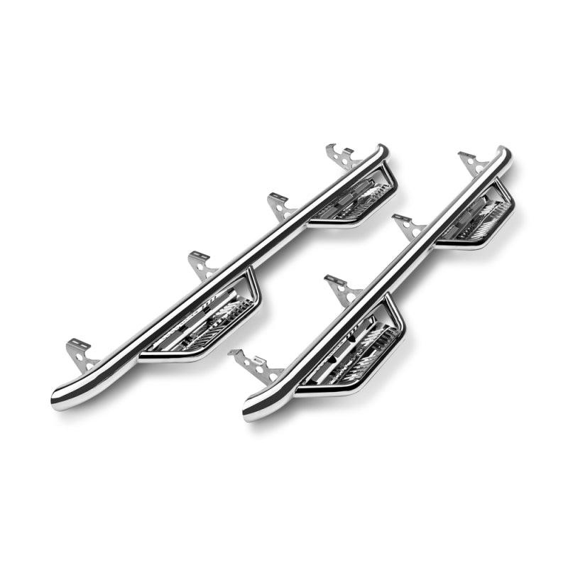 N-Fab Podium SS 2019 Chevy/GMC 1500 Crew Cab – Cab Length – Polished Stainless – 3in