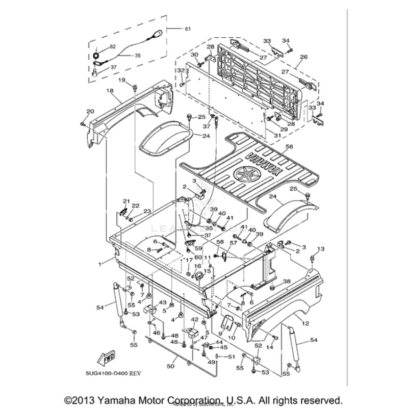 Carrier Box Assembly Kit by Yamaha