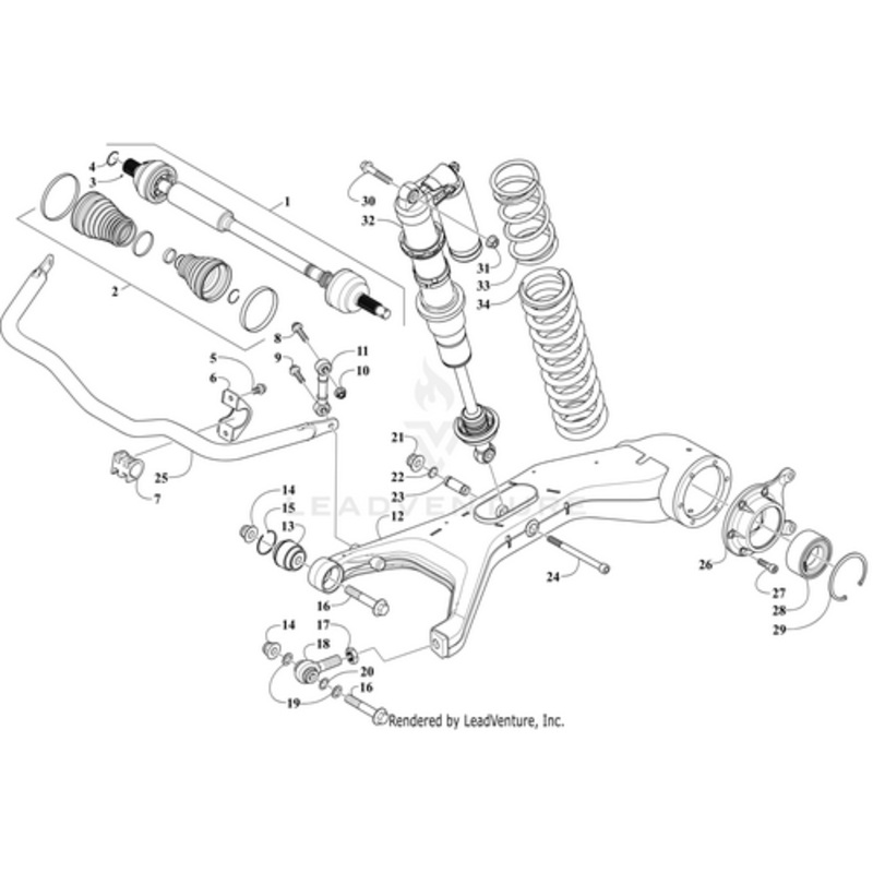 Halfshaft-Rear (Xx) (Inc. 2-4) by Arctic Cat
