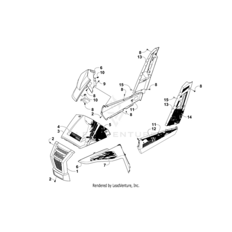 Decal Panel – Rear – Right by Arctic Cat