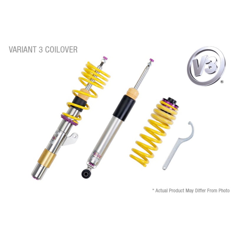 KW Coilover Kit V3 VW Eos (1F); all models all engines FWD w/o DCC
