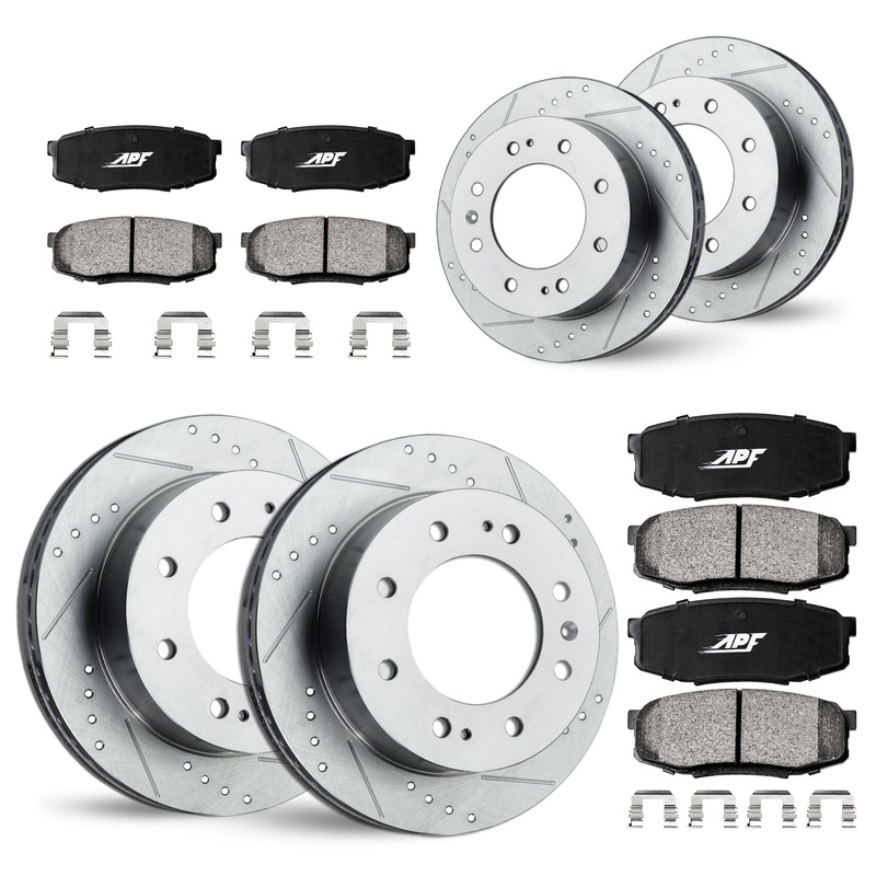 APF Full Brake Kit Rotors and Pads for Chevrolet Avalanche 2500 2002-04