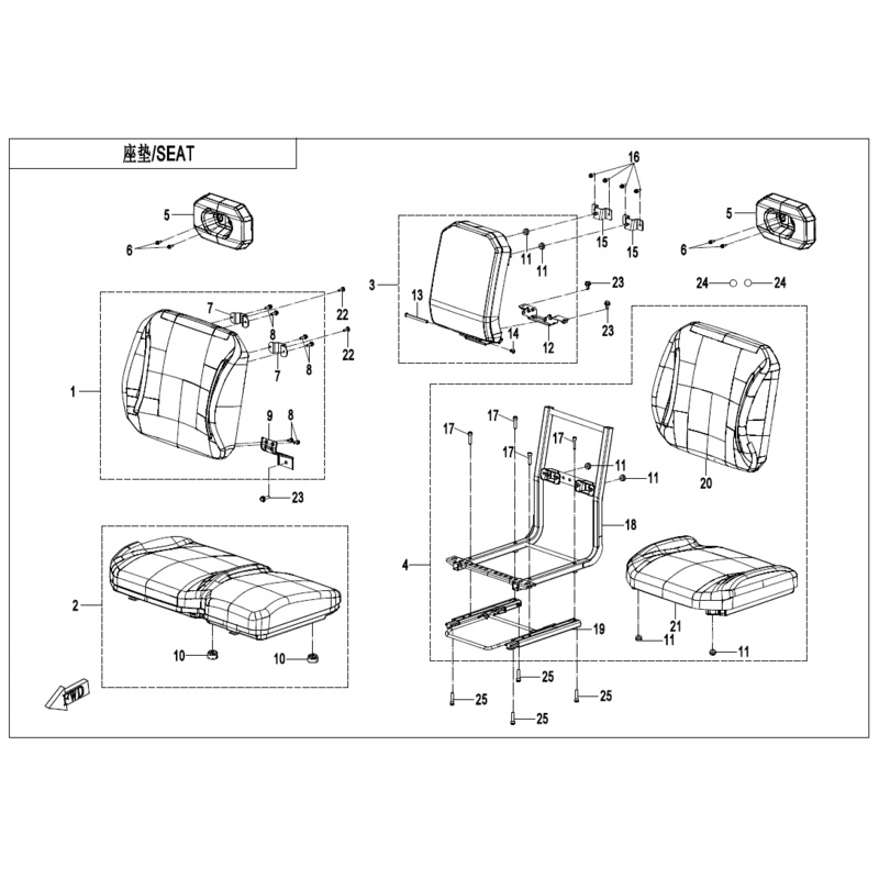 Driver Seat  by CF Moto