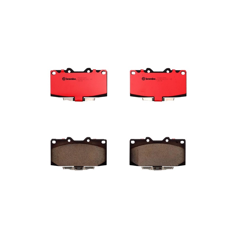 Brembo 94-96 Nissan 300ZX/06-07 Subaru Impreza Front Premium NAO Ceramic OE Equivalent Pad