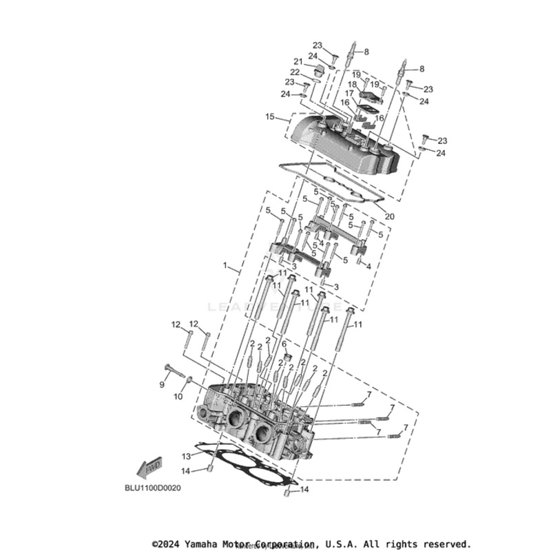 Cylinder Head Cover 1 by Yamaha
