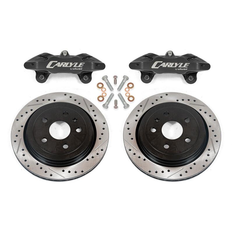 BMR Suspension 08-09 Pontiac GT Brake Kit for 15in Conversion Drilled & Slotted Rotors – Black
