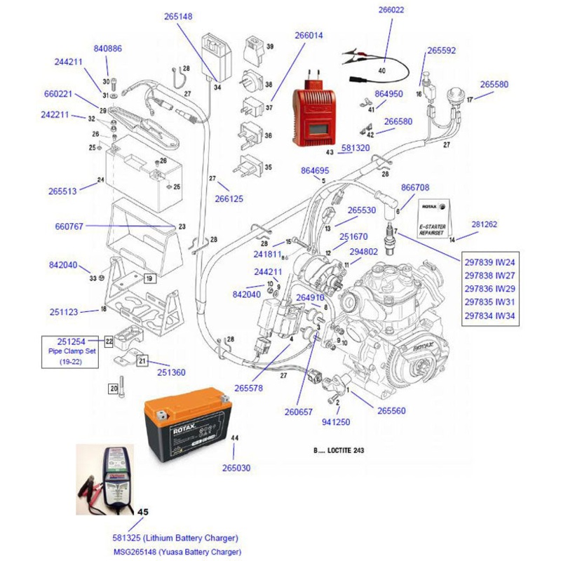 12. 251670 Rotax Starter Support