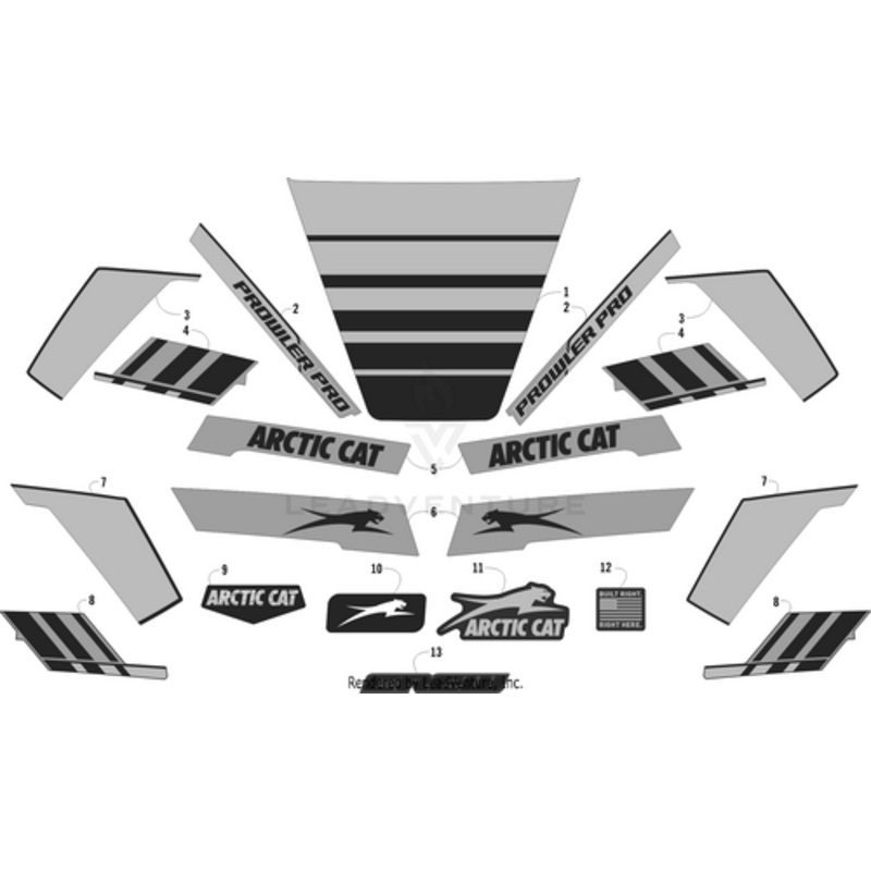 Cargo Box Decal – Side – Lower – Right by Arctic Cat