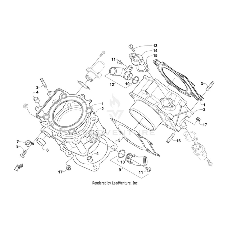 Union,Water Hose-Pkg (90) By Arctic Cat