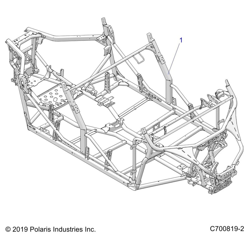 Weld-Main Frame,Crew,Blk by Polaris