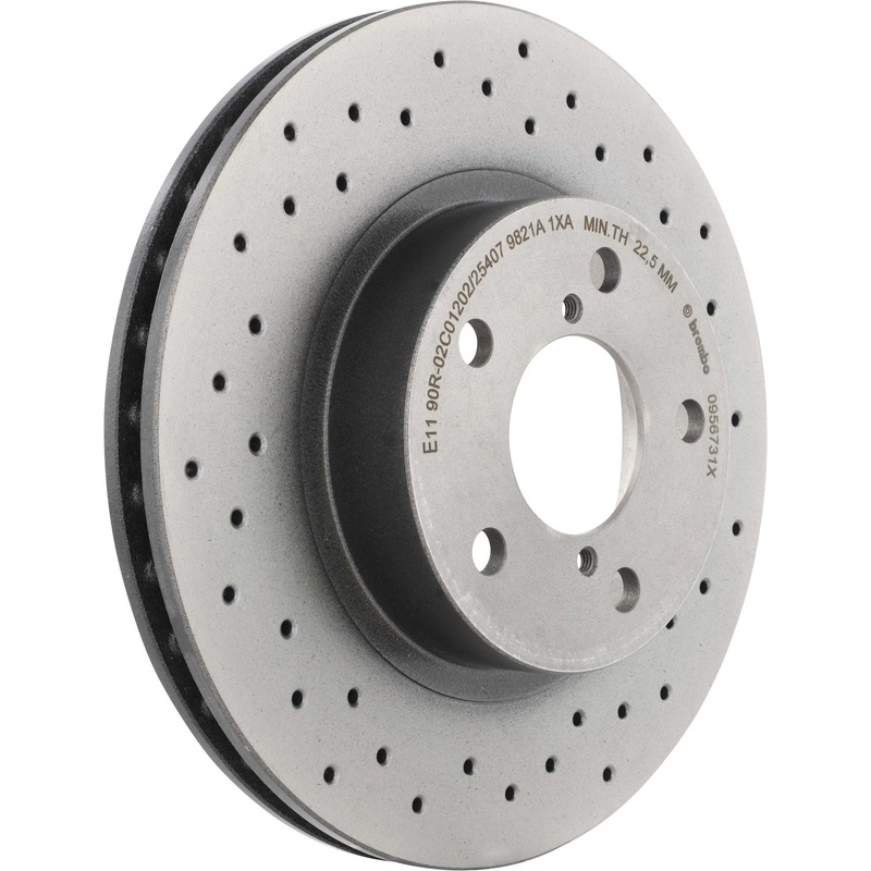 XTRA Drilled Front Disc Brake Rotor – 09.5673.1X