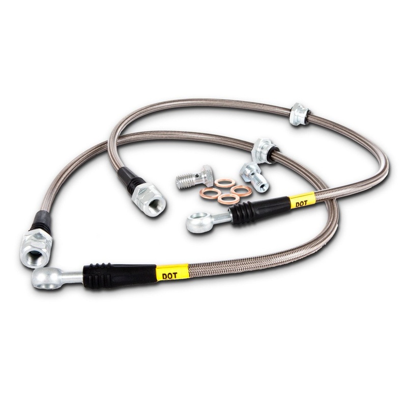 StopTech Stainless Rear Steel Brake Lines | 2013-2018 Subaru BRZ/Scion FR-S, 2013-2017 Subaru WRX STI, and 2008-2012 Subaru Impreza (950.47508)