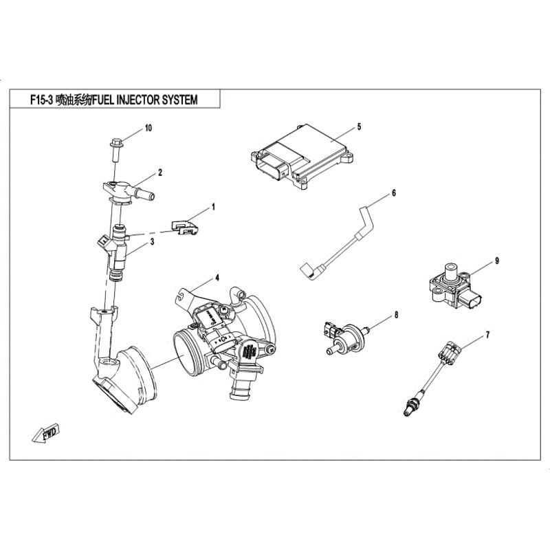 Throttle Body (Replaces 0Gr0-173000-30000) by CF Moto