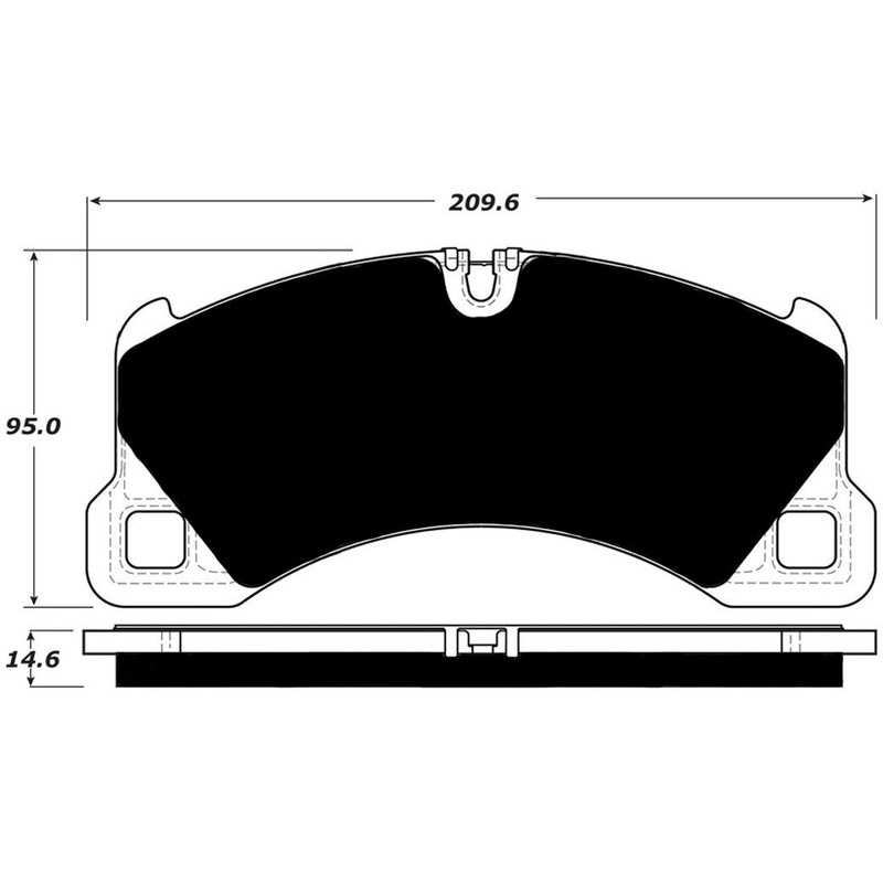 Porterfield Brake Pads for 2012 PORSCHE CAYENNE w/390mm Front Rotor